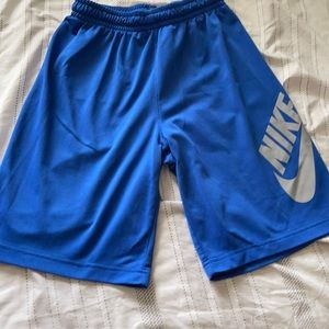 Blue Nike skateboarding shorts